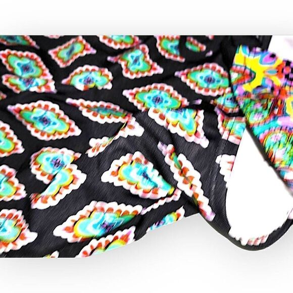 Jantzen Womens Swimsuit Sz Medium Coastal Zone‎ Diamond One Piece Criss Cross - Picture 13 of 14